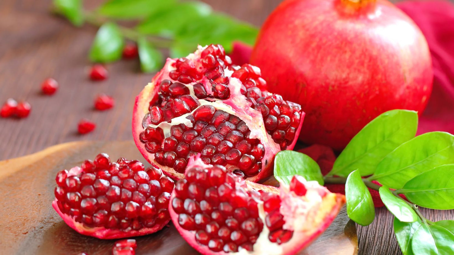 Ripe Red Pomegranates